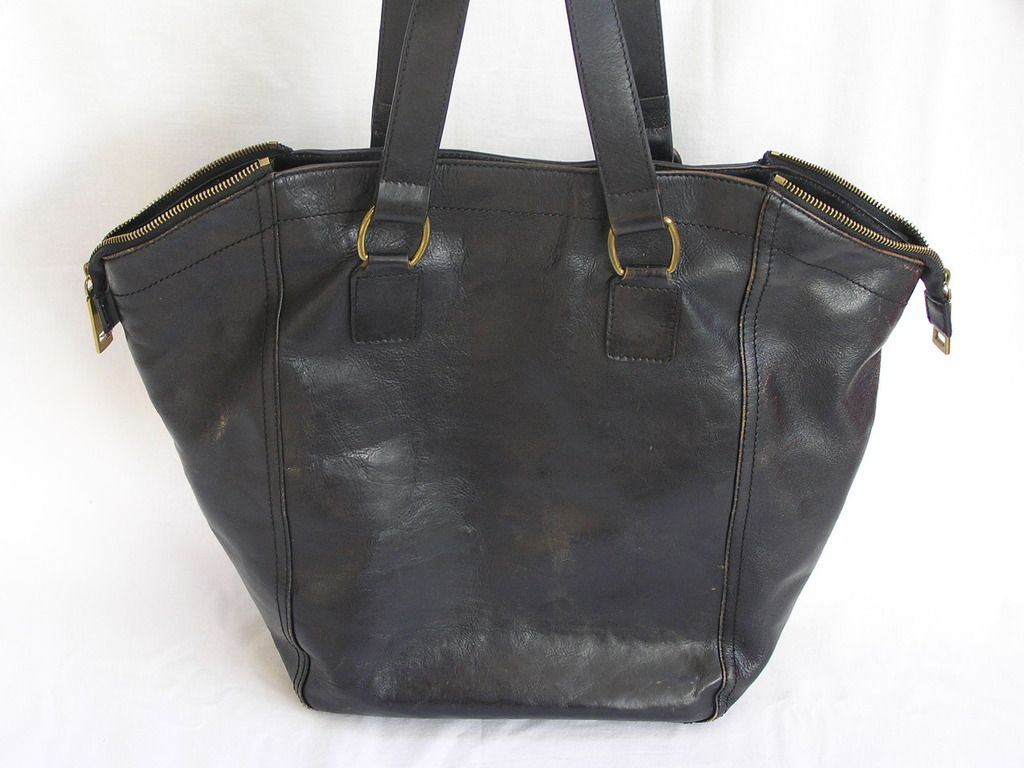 huge handbags - black leather large ysl downtown bag