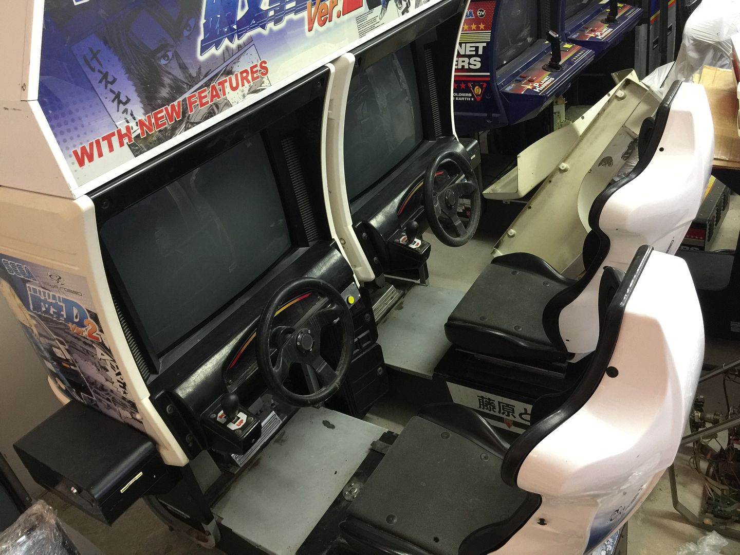 Vds Sega Cabinets Initial D2 Twin Namco Basket Sega Rally 2 And