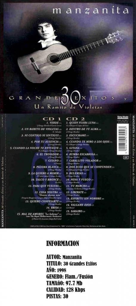 30 Grandes Exitos Y Un Ramito De Violetas F zps81890084 - Manzanita - 30 Grandes Exitos [1998] mp3
