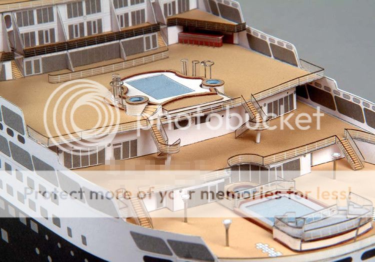 1:400 Scale Royal Mail Steamer RMS Queen Mary 2 Liner Paper Model Kit ...