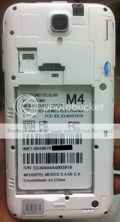 M4 SS1070 Telcel MT6572 4.2.2 S01 Clone Smartphone Flash File
