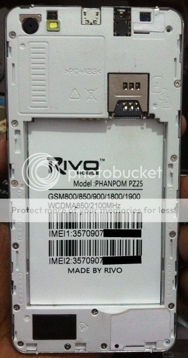Rivo Phantom PZ25 SC7731G 5.1 Clone Smartphone Flash File