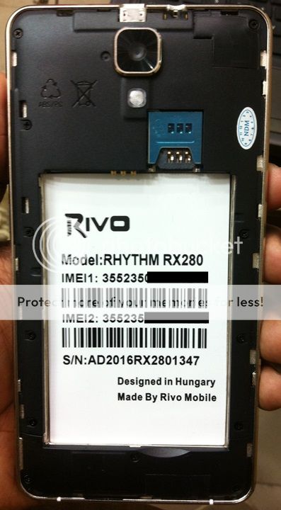 Rivo RHYTHM RX280 MT6580 5.1 Clone Smartphone Flash File