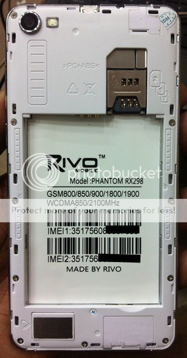 Rivo Phantom RX298 SC7731G 5.1 Clone Smartphone Flash File